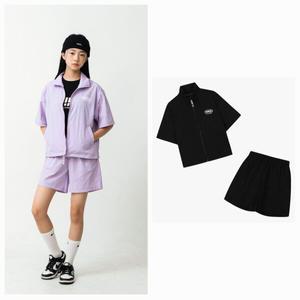 [더데이걸]반팔 바람막이 반바지 세트TGMS24S02