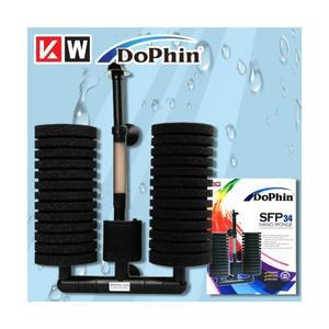 KW도핀 SFP-34 3.2W 관상어 열대어 수족관 저소음 모터 일체형 나노 스펀지 여과기