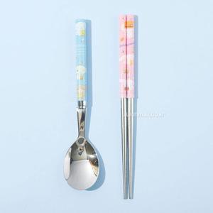 [JHMN4S72_51G2]시나모롤 가벼운 진공 스텐수저세트