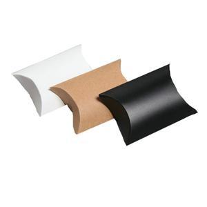 선물 상자 포장 베개 모양 사탕 가방, DIY 웨딩 파티 호의 크래프트 종이 크리스마스 용품, 50 100