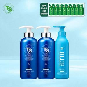[TS트릴리온][시크릿] 뉴TS쿨샴푸 500g2개 + 블루샴푸 500ml1개 + 6g파우치 8개 랜덤증정