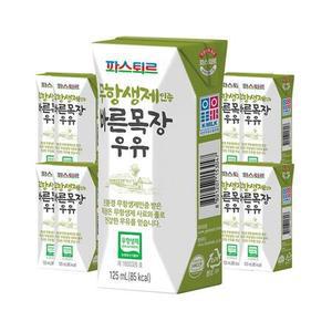 무항생제인증 파스퇴르 바른목장 우유 125ml 24입HK