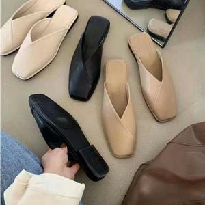 [오노마] ONM 여성 스퀘어 뮬 슬리퍼 블로퍼 사각코 데일리 신발