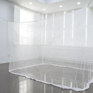 [BZI00I4J_51]화이트 사각모기장 별대 5-6인