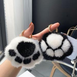 [기타]고양이발 곰발바닥 털키링 백참 가방꾸미기 (WFGWTNN)