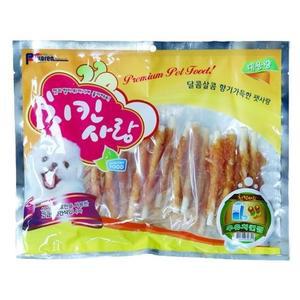 강아지 간식 우유 치킨껌 400g 1P 반려견 애견 영양 (WFHRX0S)