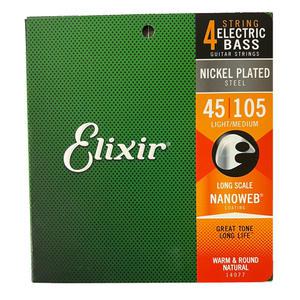 Elixir/엘릭서스트링 베이스 나노웹 라이트미디움 045-105 14077