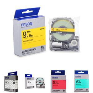 (9mm 노랑 검정) EPSON 라벨테이프 /엡손/테잎/프린터/엡손/라벨/테이프/앱손/프린터/라벨기/리본/프린트