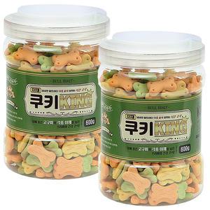 벨버드 야채 쿠키킹 비스켓 600g X 2개 애견 훈련용 칭찬간식