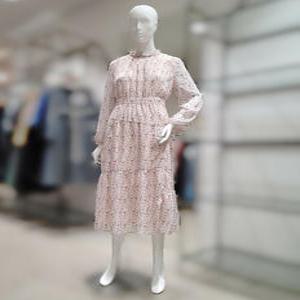 [SI] SI뒷밴딩 러플 시스루 원피스SIOAC25600