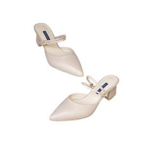 [세라] (2color) 마리오 여성 양가죽 스트랩 뮬&슬링백 (5cm) A22M001