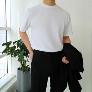 [맨즈북]루즈핏 남자 정장이너 여름 구김없는 반팔티 빅사이즈