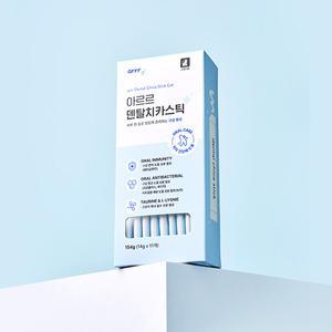 [55개 세트] 아르르 덴탈치카스틱 캣 고양이 치아 구강 건강 쮸르 기능성 츄르