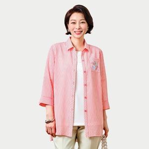 [마담엘레강스] 럭키 썸머 스트라이프 자켓 K252JK01