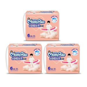 마미포코 슈퍼컴포트팬티 점보, 공용, 32P, 3개