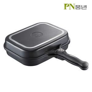 PN풍년 멀티쿡 사각양면팬 32cm 양면구이팬 생선구이 그릴 주물 후라이팬