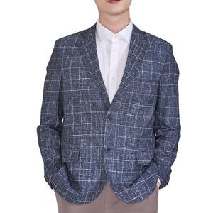 남자 여름 정장 콤비 자켓 남성 케주얼 마이 체크 신사 세미 재킷 GB2031