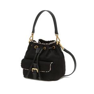 닥스 액세서리 24FW [CRANFORD] 블랙 포켓 포인트 나일론 드로우스트링백 DCBA4F725BK