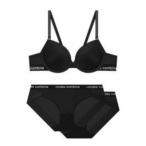 [롯데백화점]코데즈컴바인 이너웨어 블랙베이직브라+팬티2 CEWBRBPBP161BK
