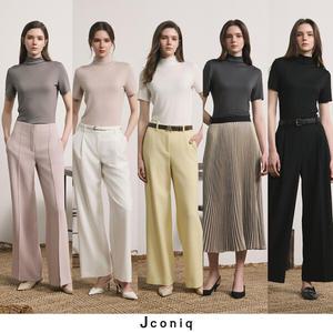 [J CONIQ] 제이코닉 25SS 하프슬리브 모달 티블라우스 5종