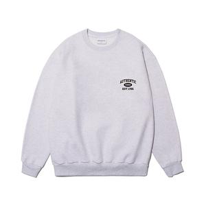 [기모] York Symbol Sweat Shirt Melange Gray