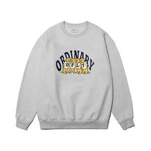 [기모] Four Otters Sweat Shirte Grey