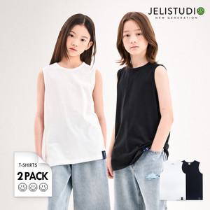 [2종세트]심플레이어드민소매티셔츠