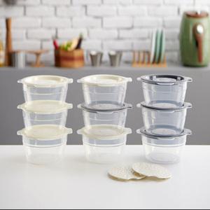 이지앤프리 전자레인지 밥국보관용기 국용기 650ml 6set 채반 1EA