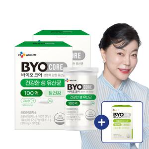 CJ바이오코어 건강한 생유산균 100억 , 30캡슐, 2개 +데일리 유산균 , 30포 , 1개