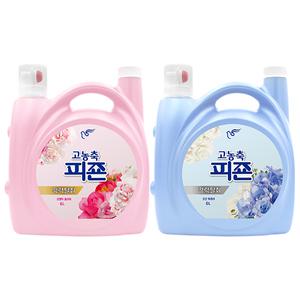 피죤 고농축 오리지널 섬유유연제 대용량, 로맨틱플라워, 6L, 1개 + 오션후레쉬, 6L,