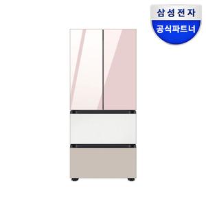 삼성전자 비스포크 AI 김치플러스 키친핏 4도어 RQ42DB94R2AP 420L 스탠드형 김치냉장