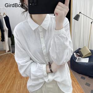 봄여름 개량한복 GirdBox 레이스 소매 긴팔 여성용 데일리 생활한복