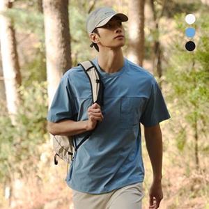 [아이더] 남성 온더락 하이브리드 반팔 라운드 티셔츠_DMM23202