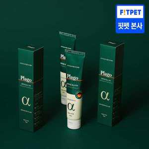 (1+1) 플라고 알파자임 효소치약 80g 강아지 고양이 입냄새 치석 제거 치약
