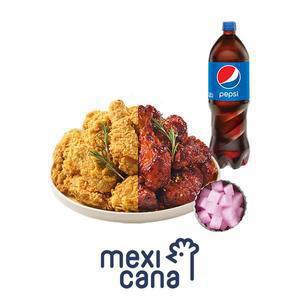 [멕시카나치킨] 후라이드반땡초반+콜라1.25L
