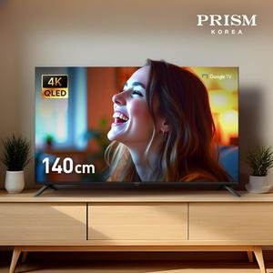 [25년형] 프리즘 CP55G5Q 140cm 국내최초 구글5.0 스마트 4K QLED TV DLG120Hz 프리핫