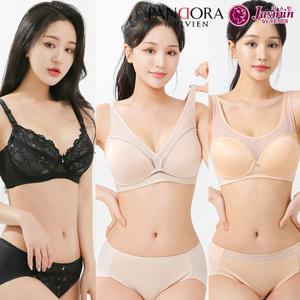 비너스 브라 팬티 세트 여성 빅사이즈 브래지어 노와이어 여자 속옷 ABCDEFG 풀컵 비비