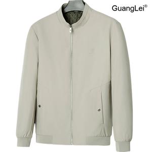 남성자켓 GuangLei 봄가을 아버지용 대사이즈 캐주얼 바람막이 재킷