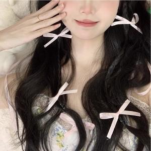 꽃 미니 2p세트 학생 봄 여름 헤어 리본 머리 핀 삔 악세사리