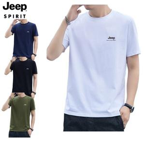 JEEP 지프 봄 여름 기능성반팔 쿨티 작업복 반팔 라운드 스판 빅사이즈