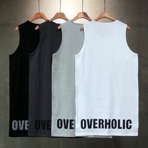 세미 오버핏 레이어드 OVERHOLIC 롱 나시 티 남성 데일리룩 남자 민소매 면 여름 커플 시밀러룩