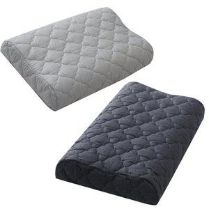 [바숨] 순면 누빔 라텍스 베개커버 굴곡형 (XL- 60×40cm) 대형