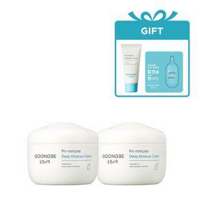 [궁중비책] 프리뮨 딥 모이스처 크림100ml 2개 +[gift] 선로션 1.5g, 샴푸&바스 30ml (4/7~4/30)