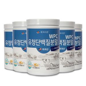 WPC 유청단백질 분말 500g 4+1통 미국산100% HACCP 인증제품