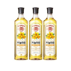 사조 해표 카놀라유 900ml [3개]