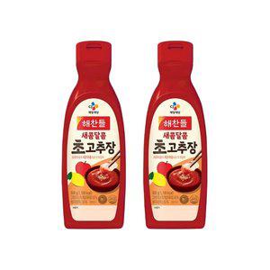 해찬들 새콤달콤 초고추장 500g(튜브형) x2개