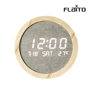 플라이토 딜라이트 원형 인테리어 LED 벽시계 22cm