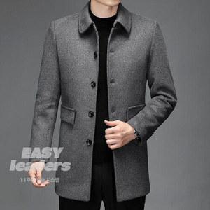 남자 겨울 남성 캐주얼 모직 터틀넥 아빠룩 하프