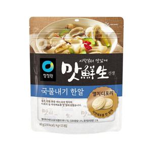 청정원 맛선생 멸치디포리 60g x 2봉(4gX30입) / 동전육수 코인육수 국물내기 한알