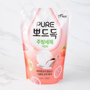 피죤 퓨어 뽀드득 주방세제 자몽향 1.2L
